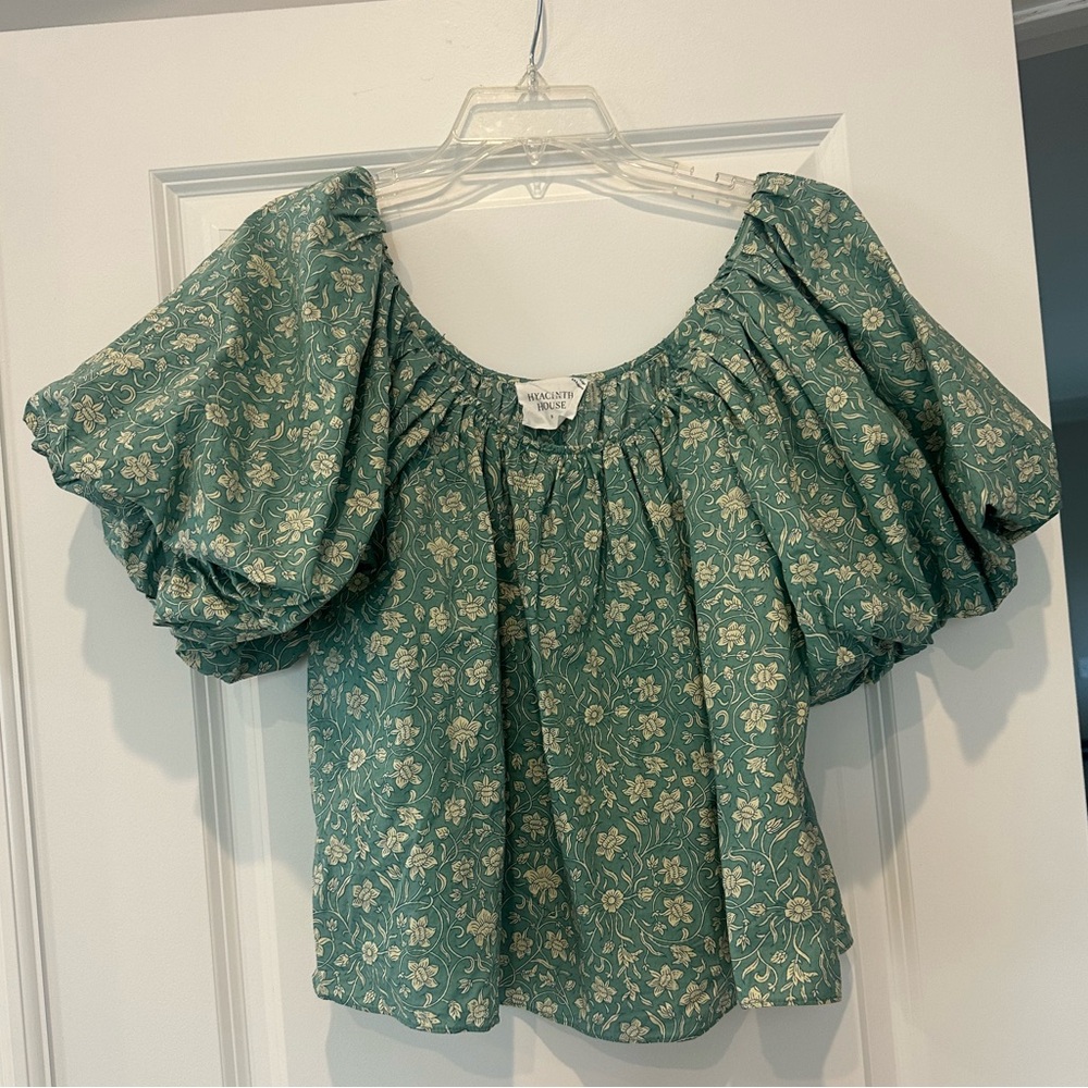 Tuckernuck Hyacinth House Green Blouse
